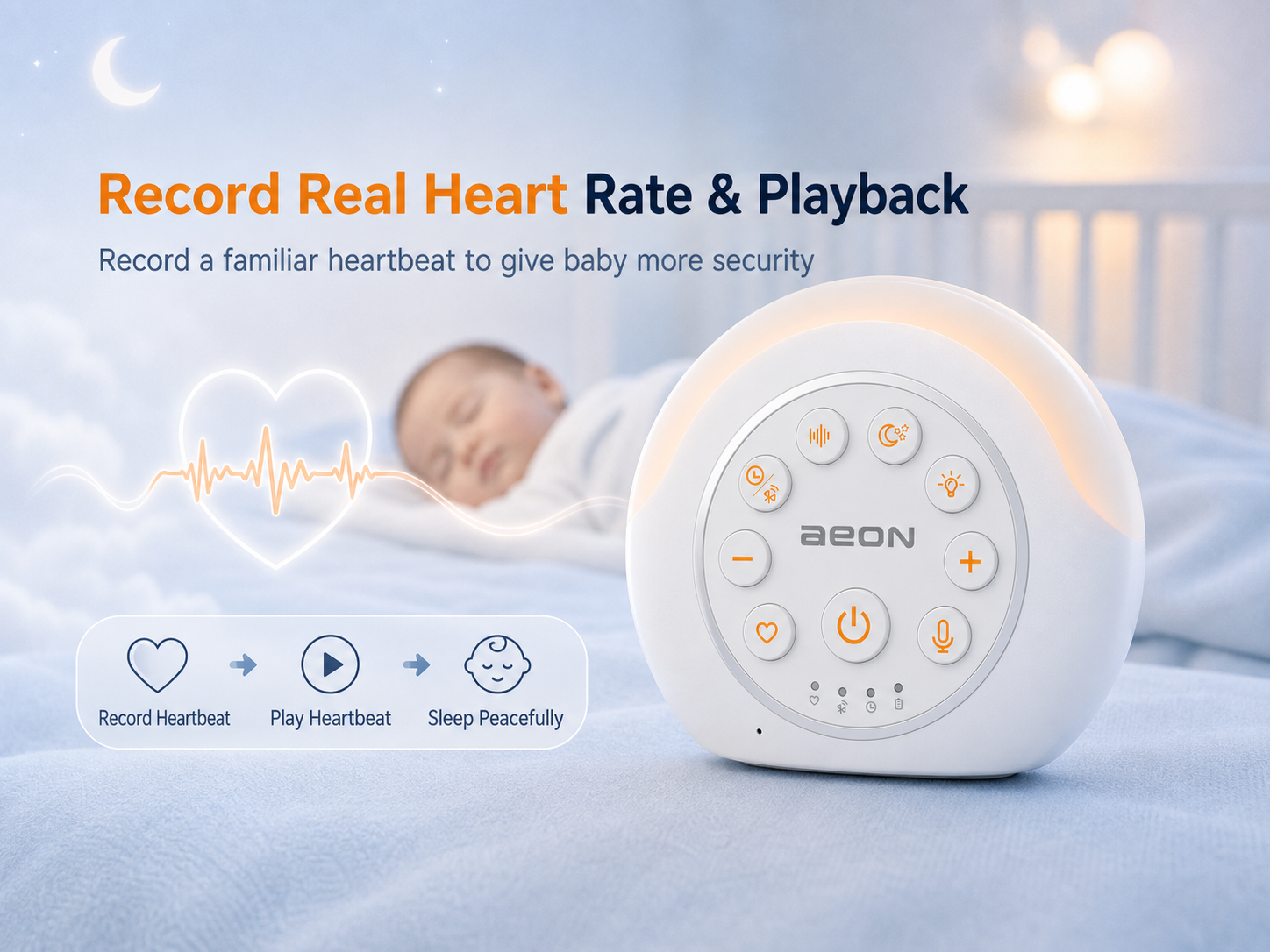  AEON TECHNOLOGY A820 Record Real Heart Rate & Playback Function