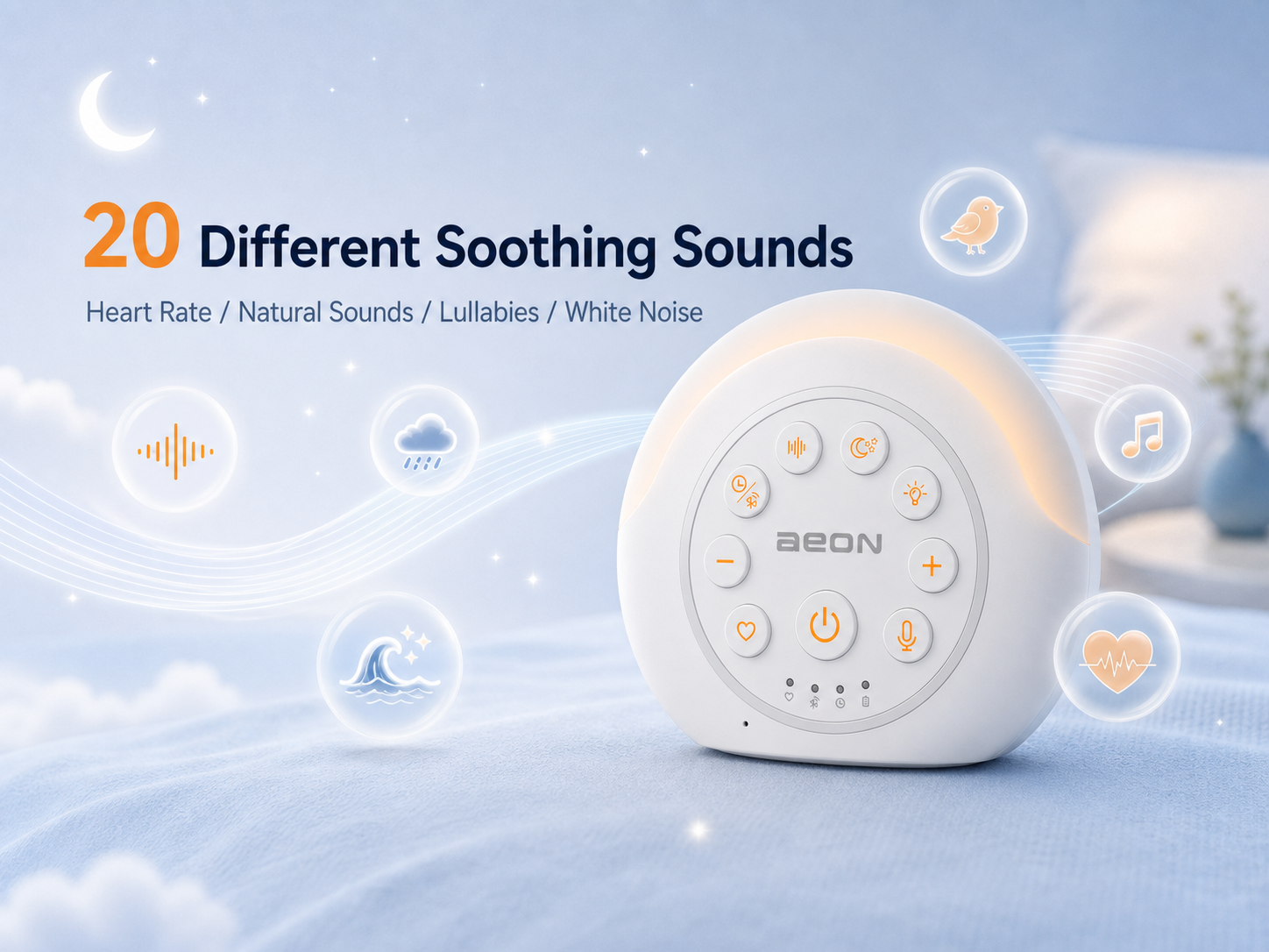  AEON TECHNOLOGY A820 20 Different Soothing Sounds Function