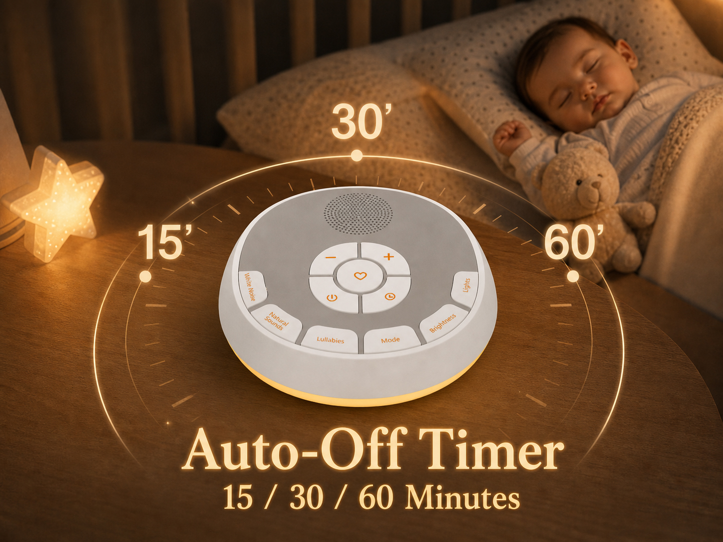 A800L 15, 30, and 60-minute auto-off timer
